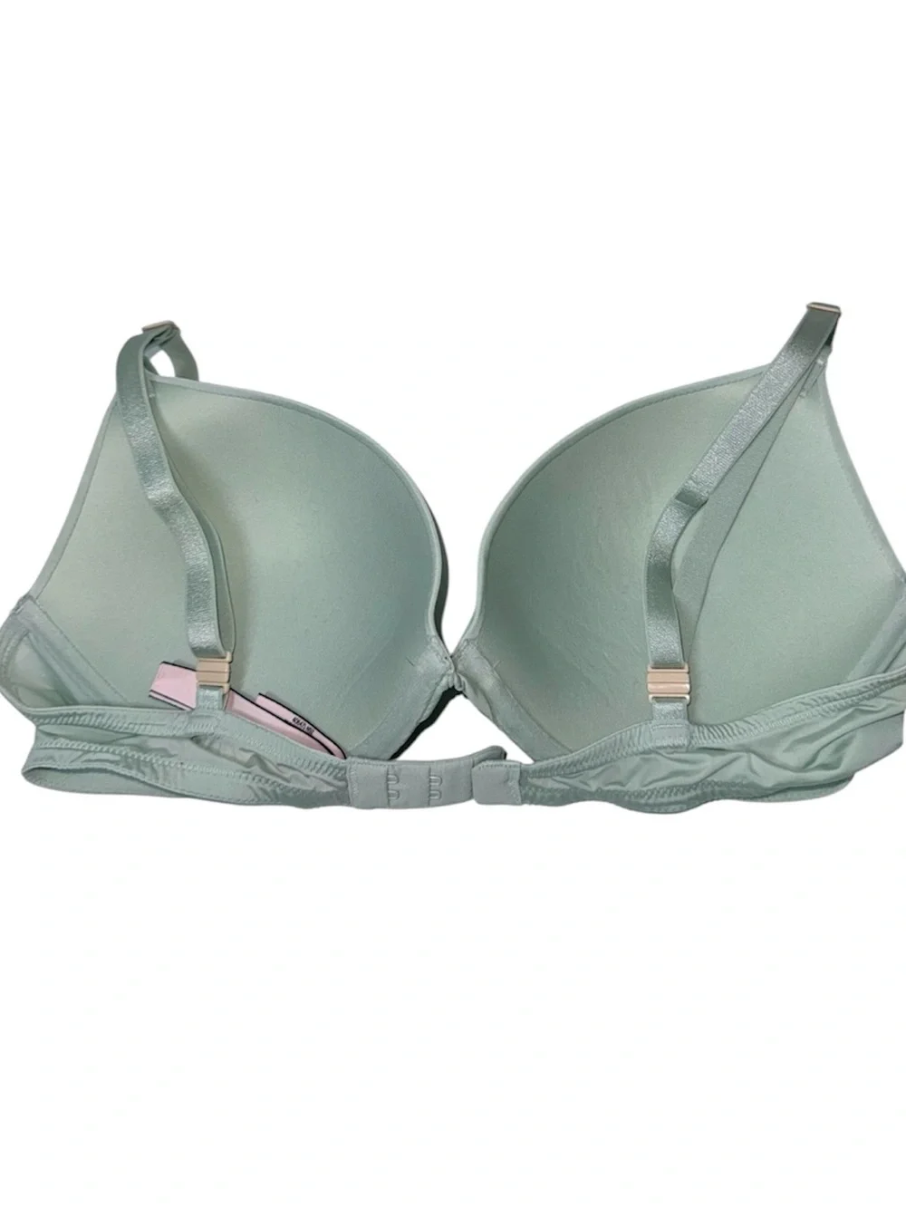 Victoria’s Secret T-shirt Push Up Bra Light Mint Green Lined Padded 36C Women’s